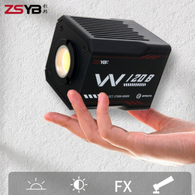 ZSYB W120B 100W LED Video Light Portable Handheld Outdoor Photography Lighting