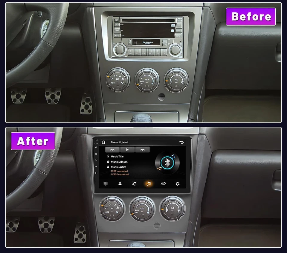 For Subaru Impreza 02-07 Android 13 Apple Carplay Car Radio HEAD UNIT Headunit - image 3 of 4