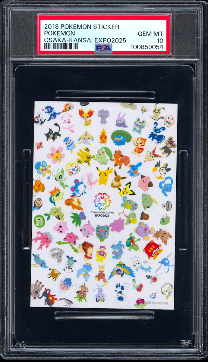 PSA 10 Pikachu Pokemon Sticker Osaka Kansai EXPO 2025 Japanese
