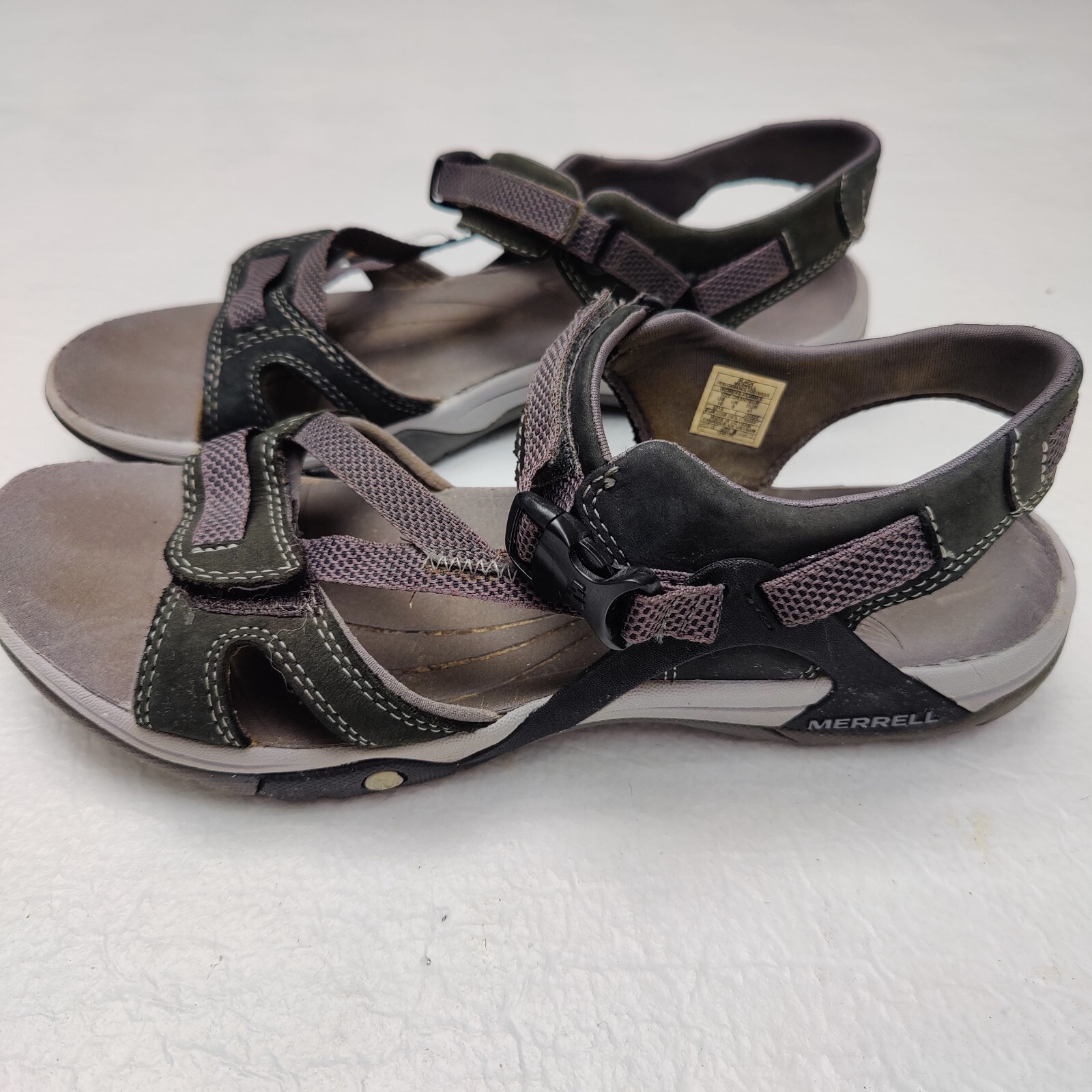 MERRELL Azura Strap Sport Womens 10 Sandals Black Gem