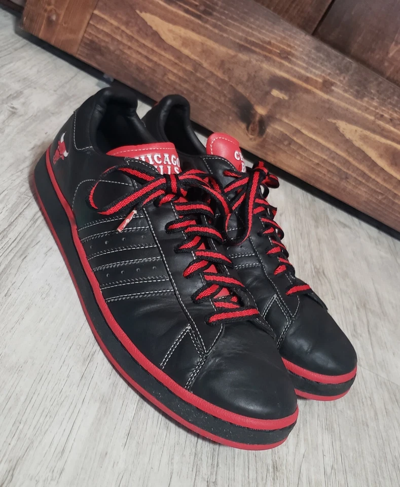 RARE ~ Adidas Campus 2 NBA Series Chicago Bulls Low Top Sneakers 044356 Size 13 - Image 2 of 4