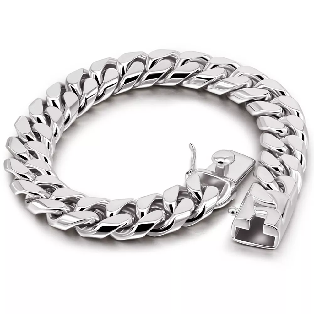 Mens thick chain bracelet store