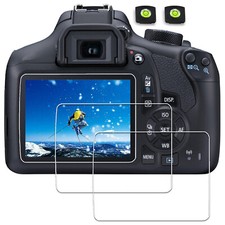 Screen Protector for CANON Eos 2000d Rebel T8 Camera Tempered Glass 9H hard 3PS