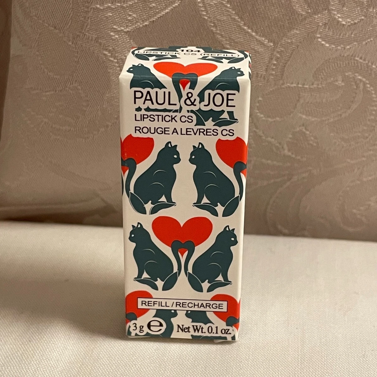 PAUL & JOE Cat Lipstick Refill - Limited Edition - 104 Persian Pink NEW