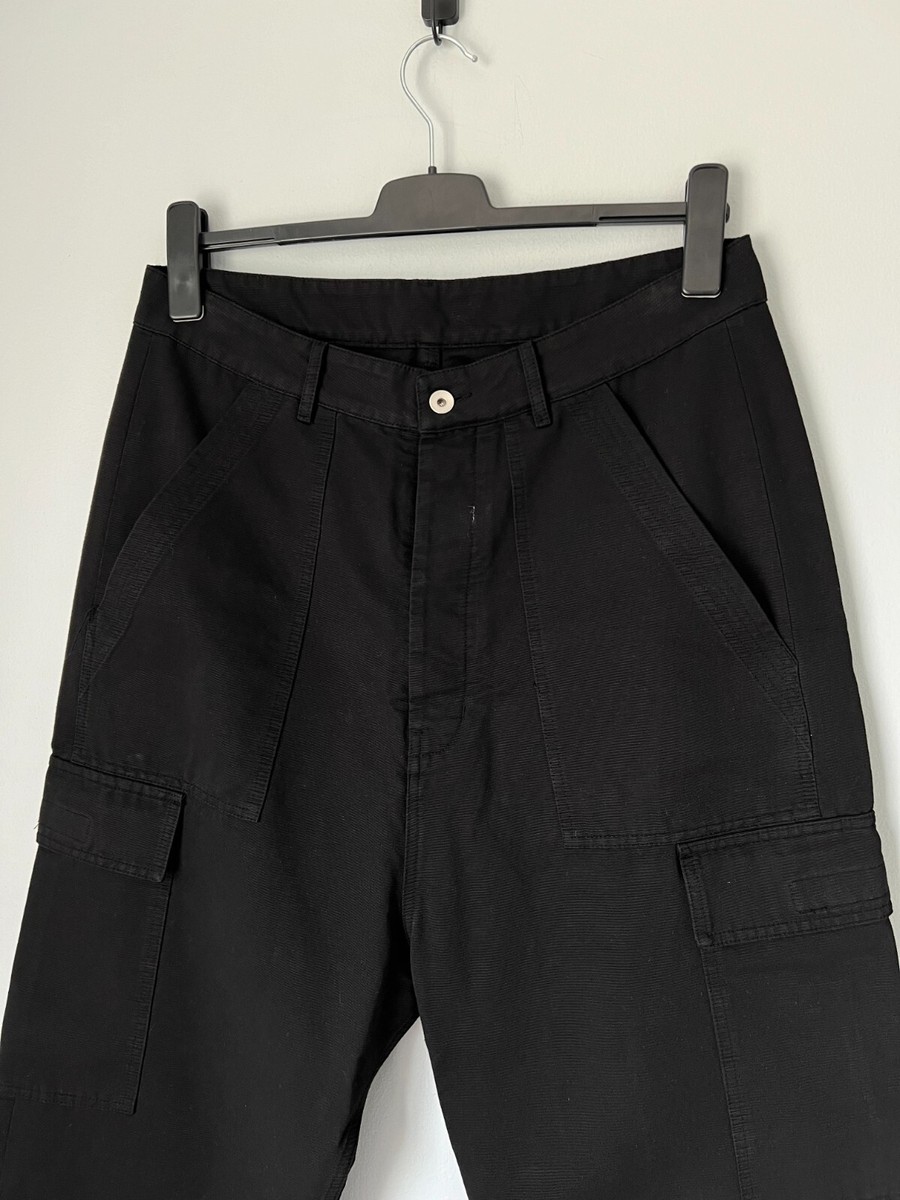 Rick Owens DRKSHDW Cargo Trousers - Size XL - Black - Made in