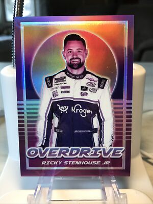 2022 Panini Chronicles Purple OVERDRIVE Prizm Racing RICKY STENHOUSE JR /25 SSP