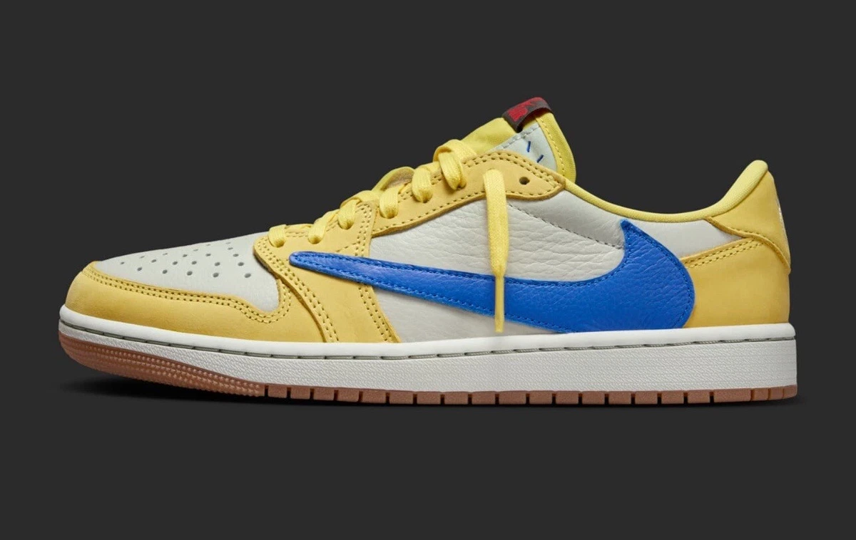 Travis Scott x Air Jordan 1 Retro OG SP Low Canary W - огромный