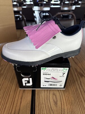NEW FJ FootJoy DryJoy Premier Women's Size 7M Spiked Golf Shoes