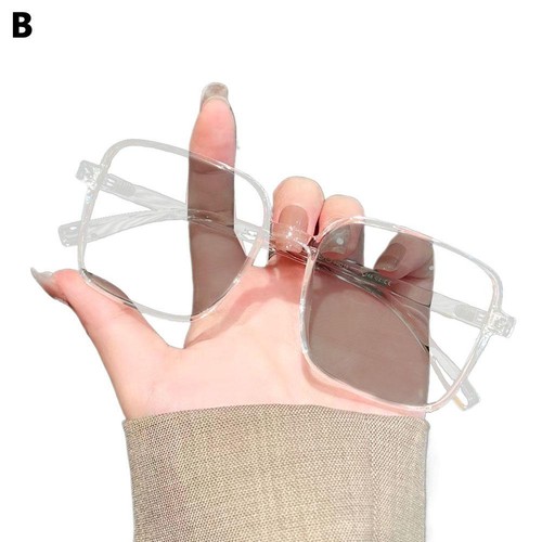 Farbwechsel Anti Blaulicht Brille Mode Quadratisch Brille Brillengestell La3d8 - Bild 9 von 25