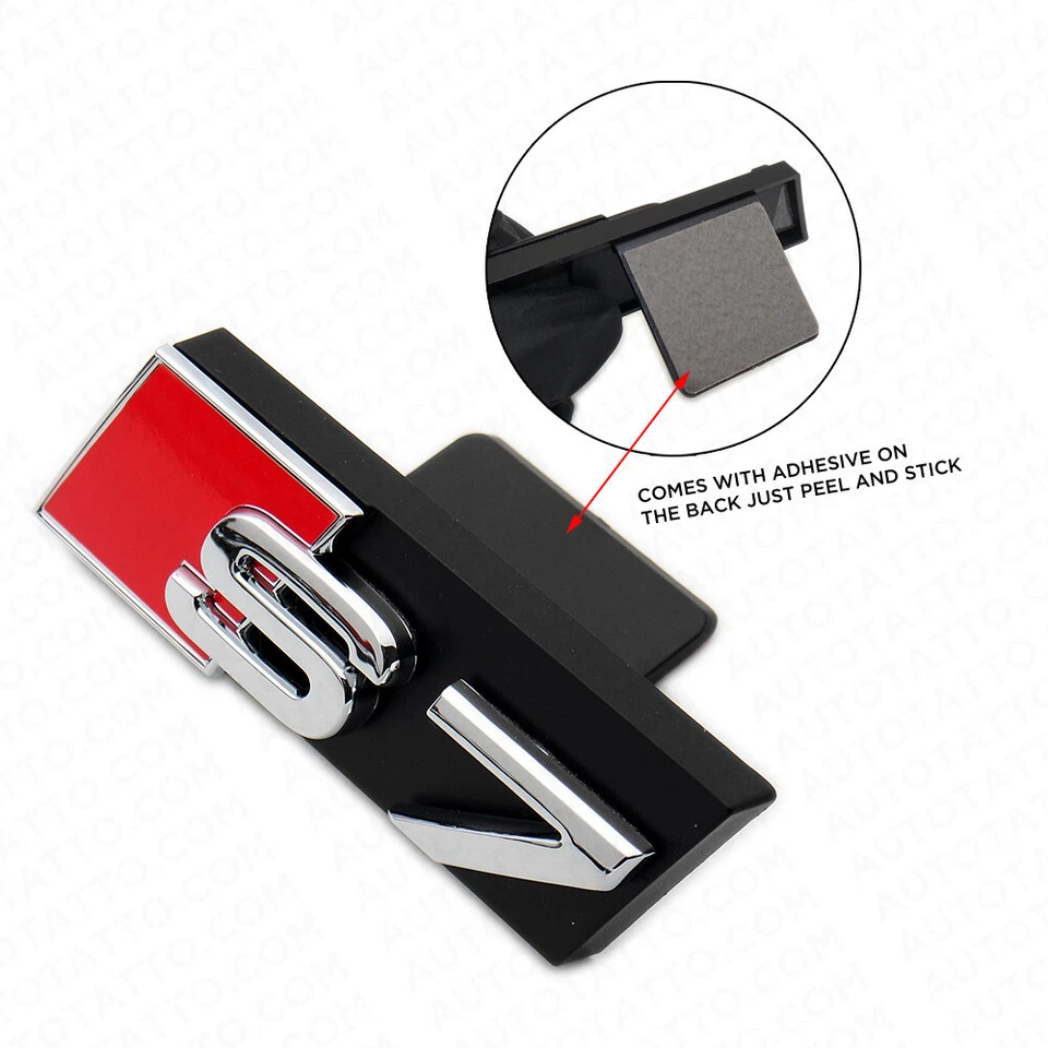 Audi S7 Front Grille Bumper Radiator Lettering Emblem Badge Logo Sport Chrome - Image 2 of 4