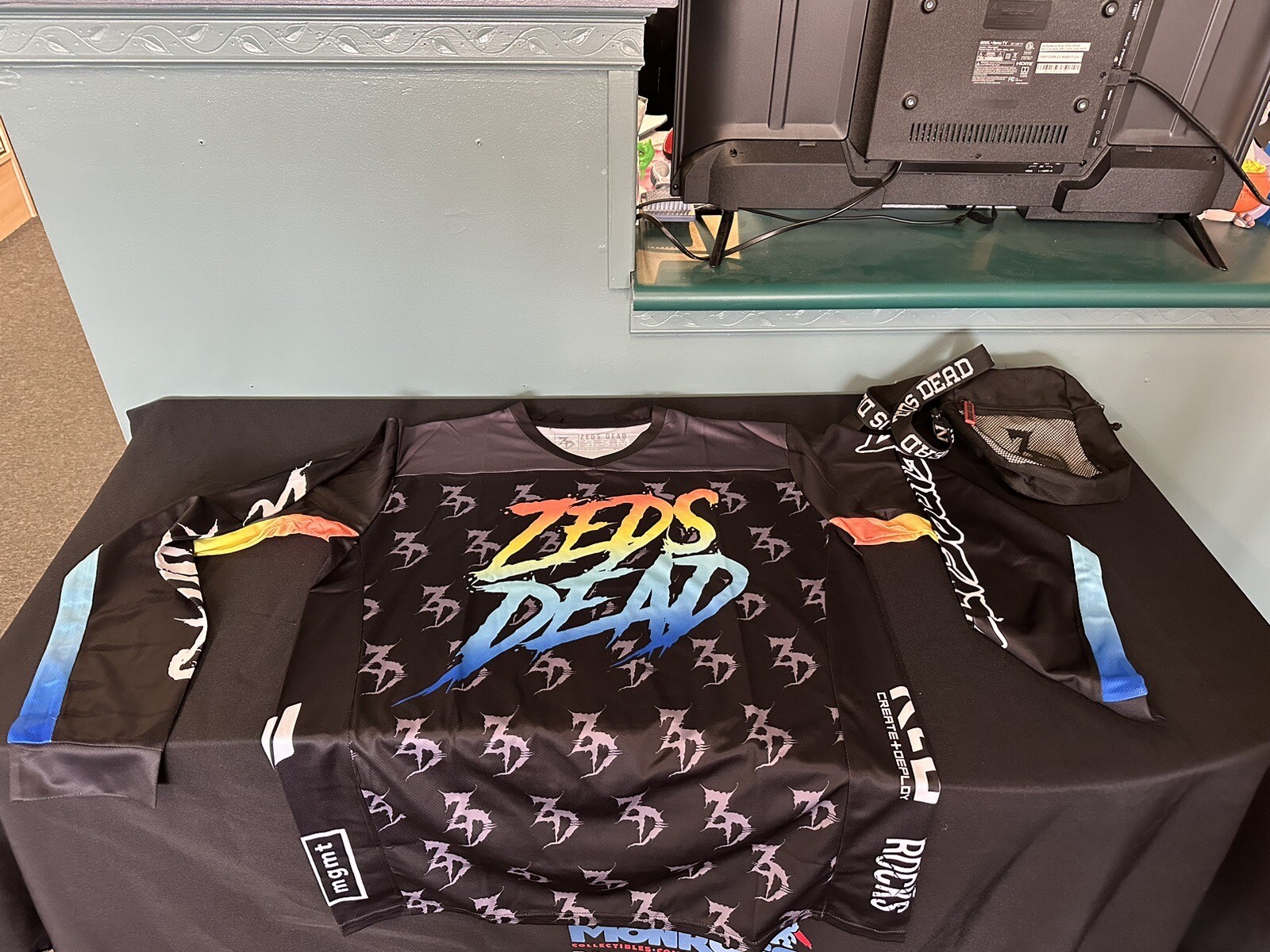 Zeds Dead Deadbeats Motocross Paintball Jersey Long Sleeve Shirt w/ Bag