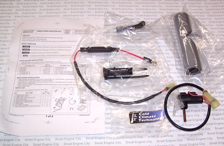 Honda EU2000i Generator Cold Climate Heater Breather Kit 06390-Z44