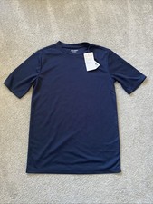 Old Navy Boys Rash Guard XL 14-16 Navy Shirt Short Sleeves UPF 15 Beach Pool NWT