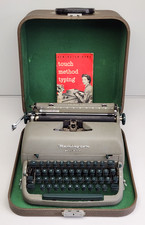 1954 Remington Rand Quiet-Riter Miracle Tab Typewriter Green Key Tested w/ Case thumbnail