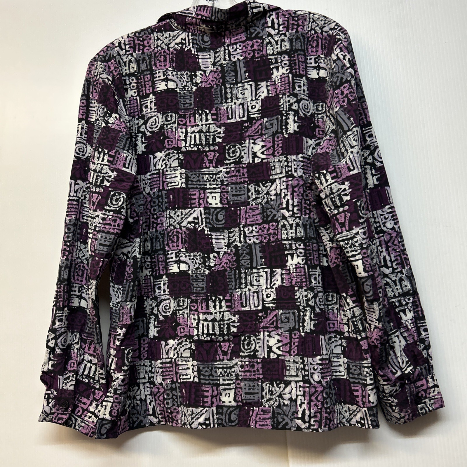 NOTATIONS Large Gorgeous Button Down Blouse Long … - image 2