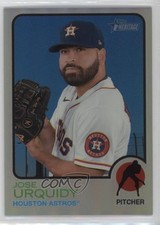 2022 Topps Heritage High Number Chrome Refractor 667/673 Jose Urquidy #647 2f9