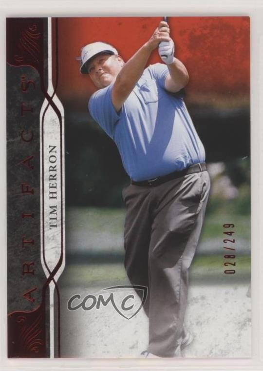 2021 Upper Deck Artifacts Red 28/249 Tim Herron #13 z6b
