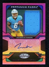 2025 Certified Freshman Fabric Mirror Signatures Pink Omarion Hampton Auto 10yl