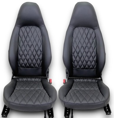 Housses De Siège Avant Universelles Pour Smart 451/453 Fortwo/Forfour - Cuir PU, Antidérapantes, Compatibles Airbag