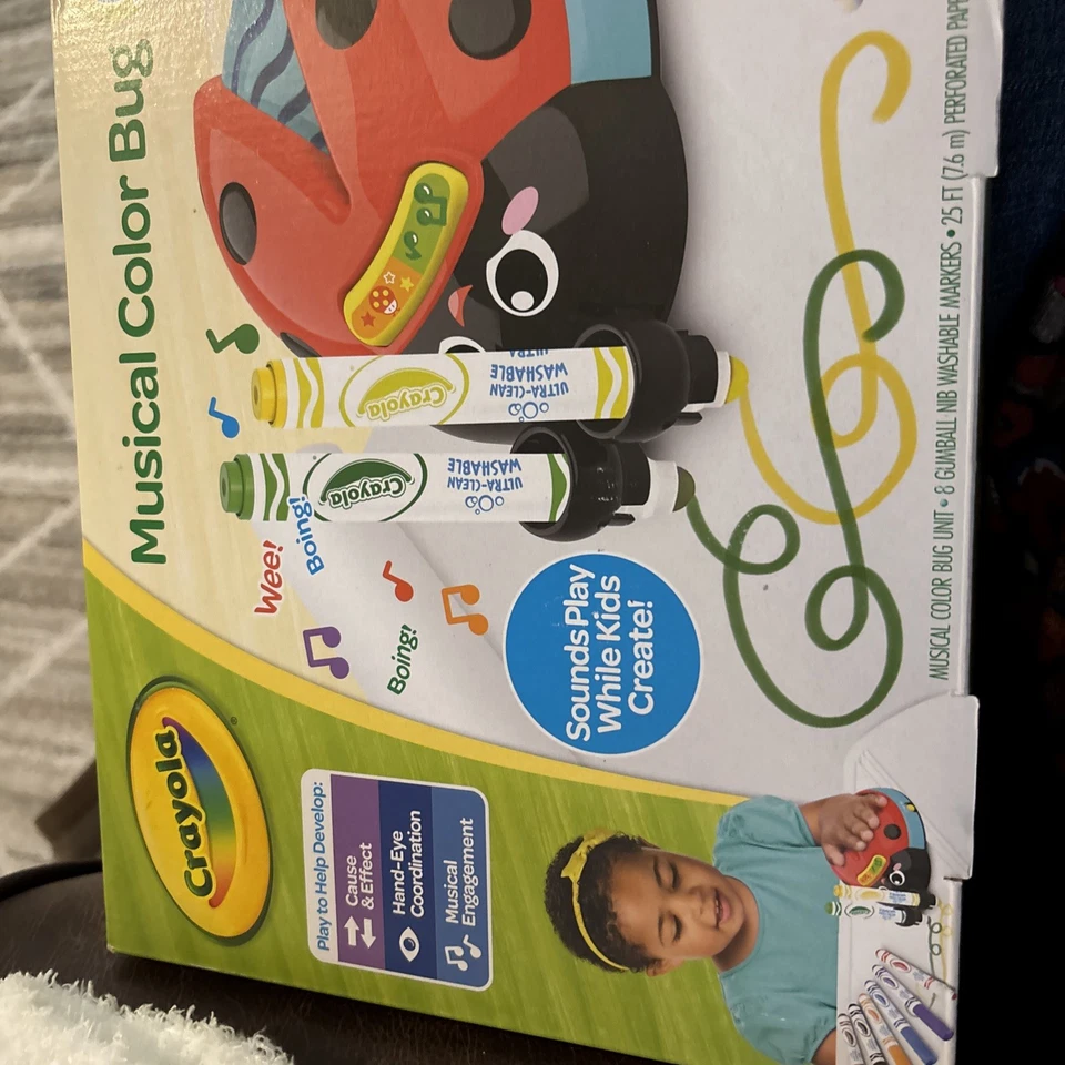 Crayola Musical Color Bug Drawing and Coloring Arts & Crafts Kit - NEW IN BOX - Image 3 of 4
