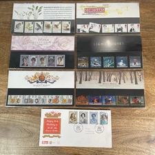 Royal Mail Mint Stamps Presentation Packs 90's Bundle Diana Queen Mother Royalty