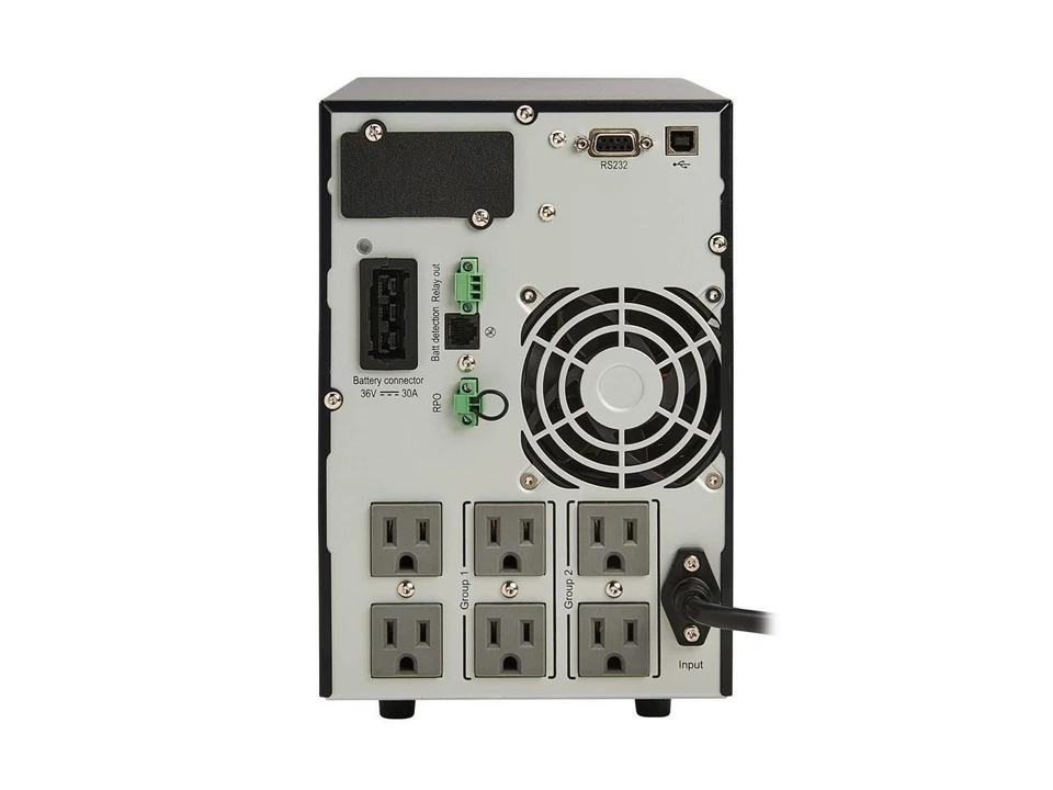 Tripp Lite series SmartOnline 1000VA 900W 120V Double-Conversion UPS - 6 - Image 3 of 4