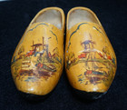 Vintage Wooden Dutch Clogs Holland Hand Painted Windmill fits men size 10.5/11.5 — photo 2