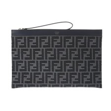 Borsa pochette FENDI 7N0134 AFBV 248-8242 modello Zucca tela/pelle Navy/Bl...