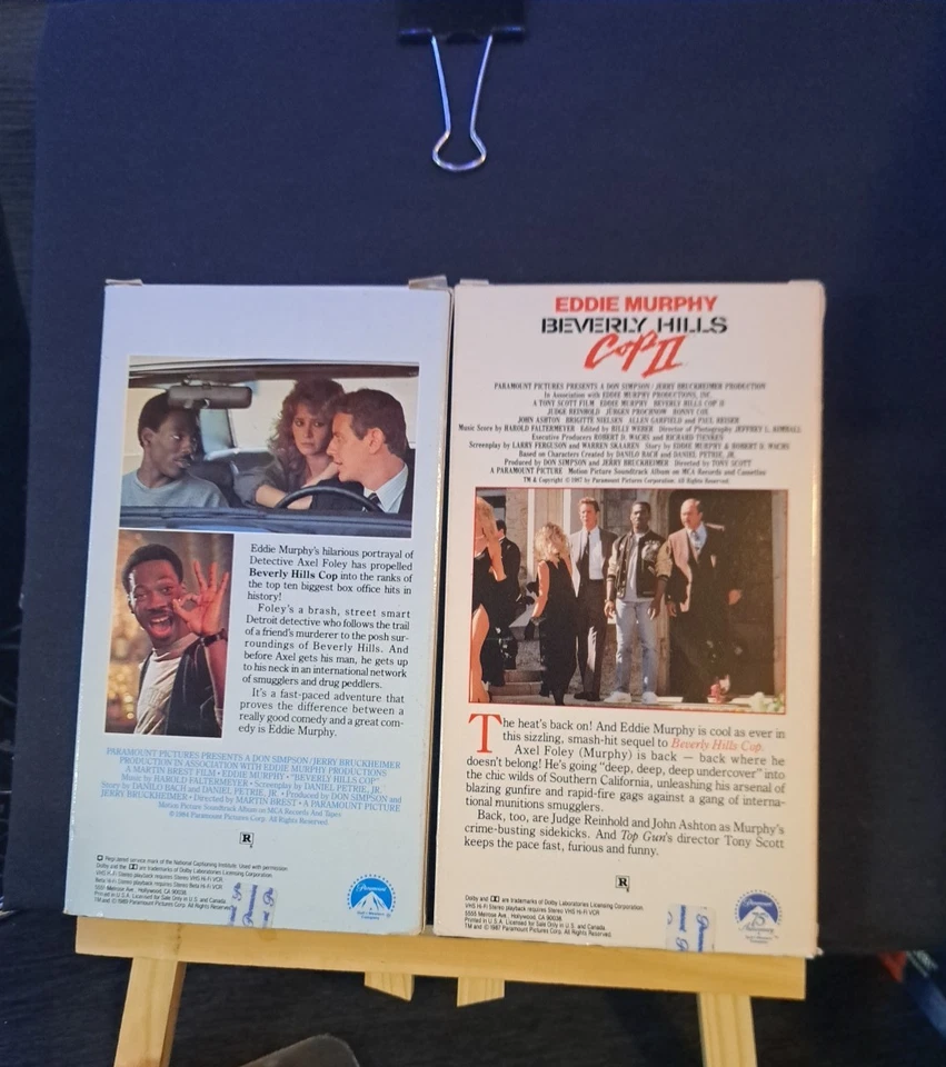 Beverly Hills Cop 1( 1984) & 2 (1987) VHS Movies Bundled - Image 3 of 4