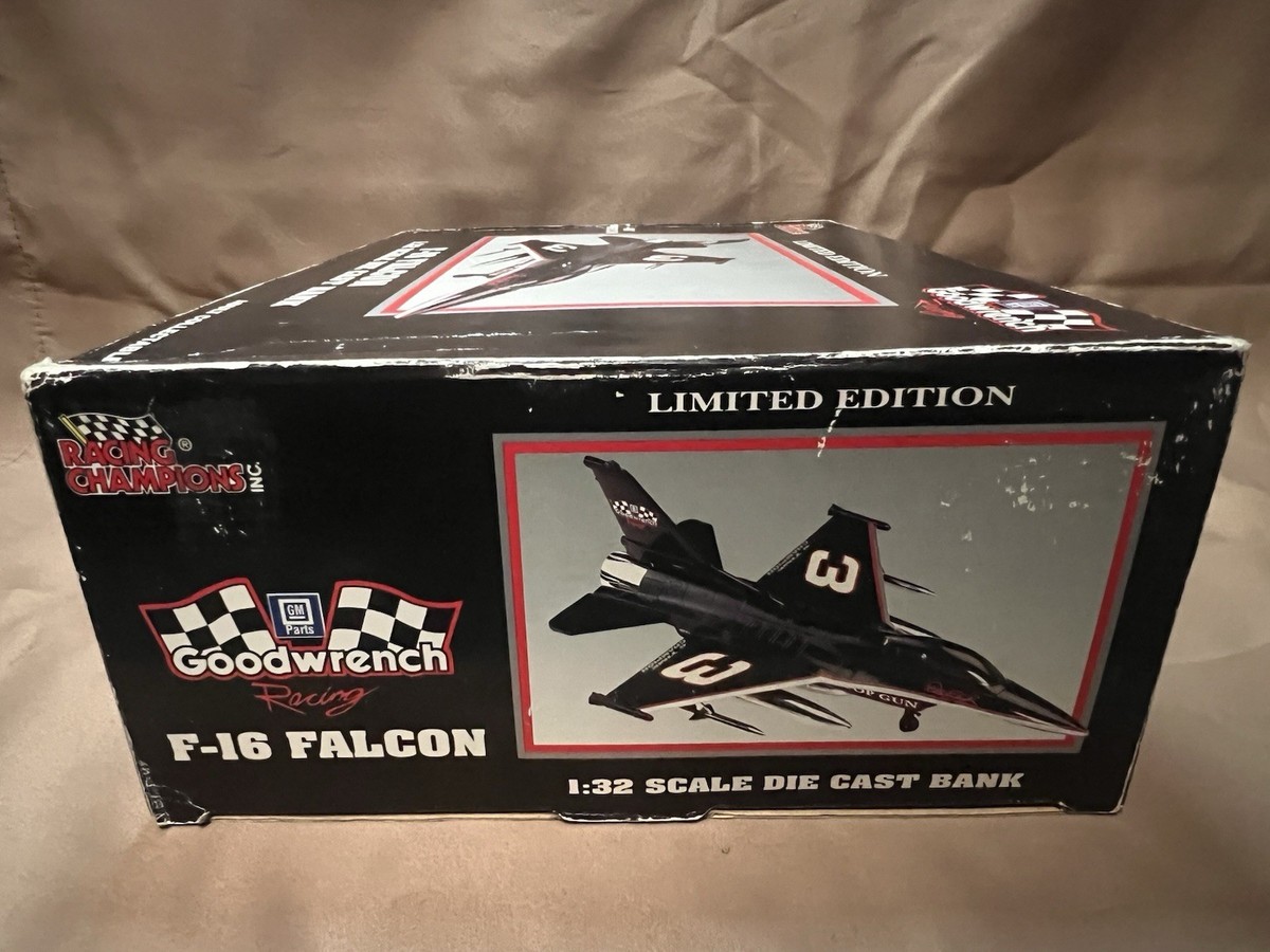 Racing Champions F-16 Falcon 1/32 Die Cast Bank Dale Earnhardt 1st Racing Champions F-16 Falcon 1/32 Die Cast Bank Dale Earnhardt 1st