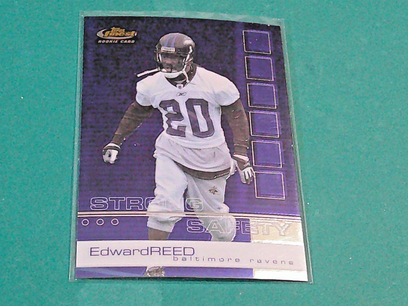 EDWARD REED RC 2002 Topps Finest *ROOKIE* card #109 NrMt (Ravens