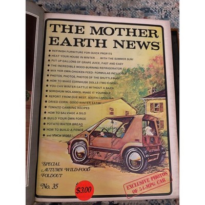 Mother Earth News #34 39 1975 1976 Early Issues Homesteading Lot 6 Vintage