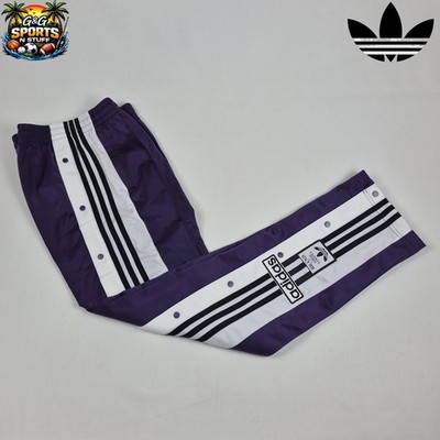 ADIDAS ORIGINALS WOMEN'S ADIBREAK TREFOIL PANTS size SMALL JV7516 PLUM NWT