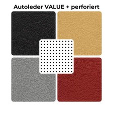 Autoleder VALUE Struktur | auch perforiert lieferbar | Halbe Haut | ca. 2,0 m2