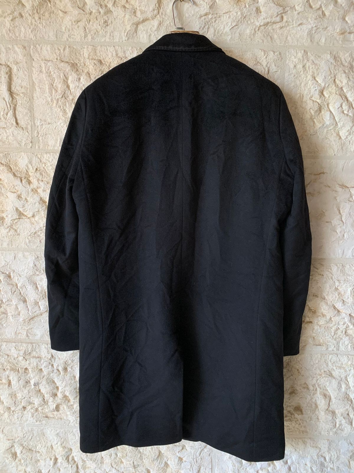 Hugo Boss Wool Cashmere Colombo classic black top over coat 42R thumbnail 14