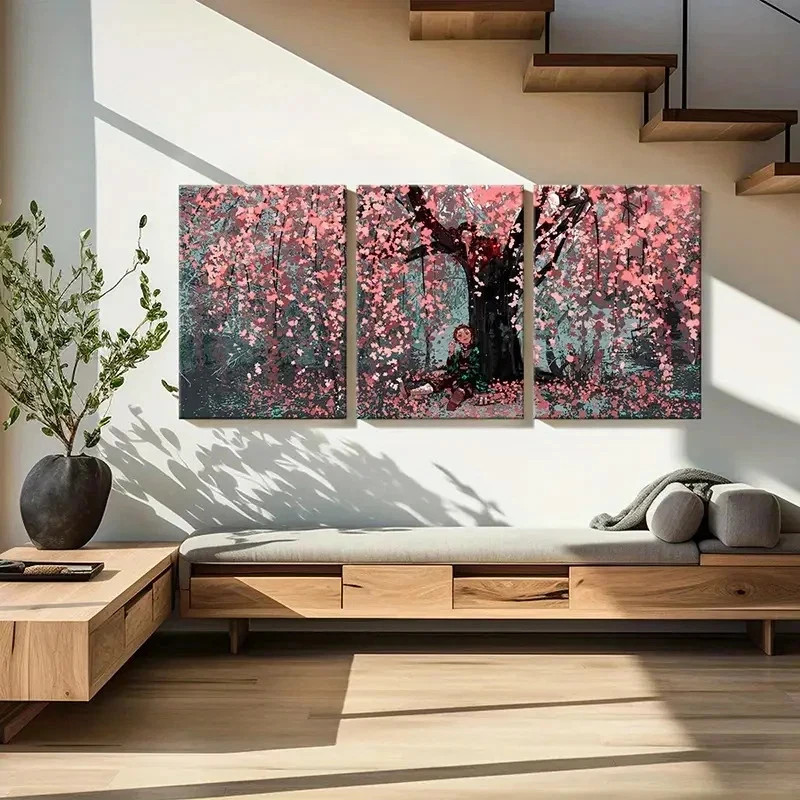 Panoramic Vibrant Sunset Design Painting Canvas Wall Art Home Décor