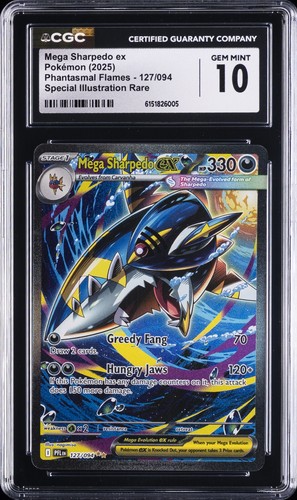 Mega Sharpedo ex graded CGC 10 for sale on eBay