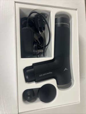 Hyperice Hypervolt GO Black Handheld Percussion Massage Gun Set with charger