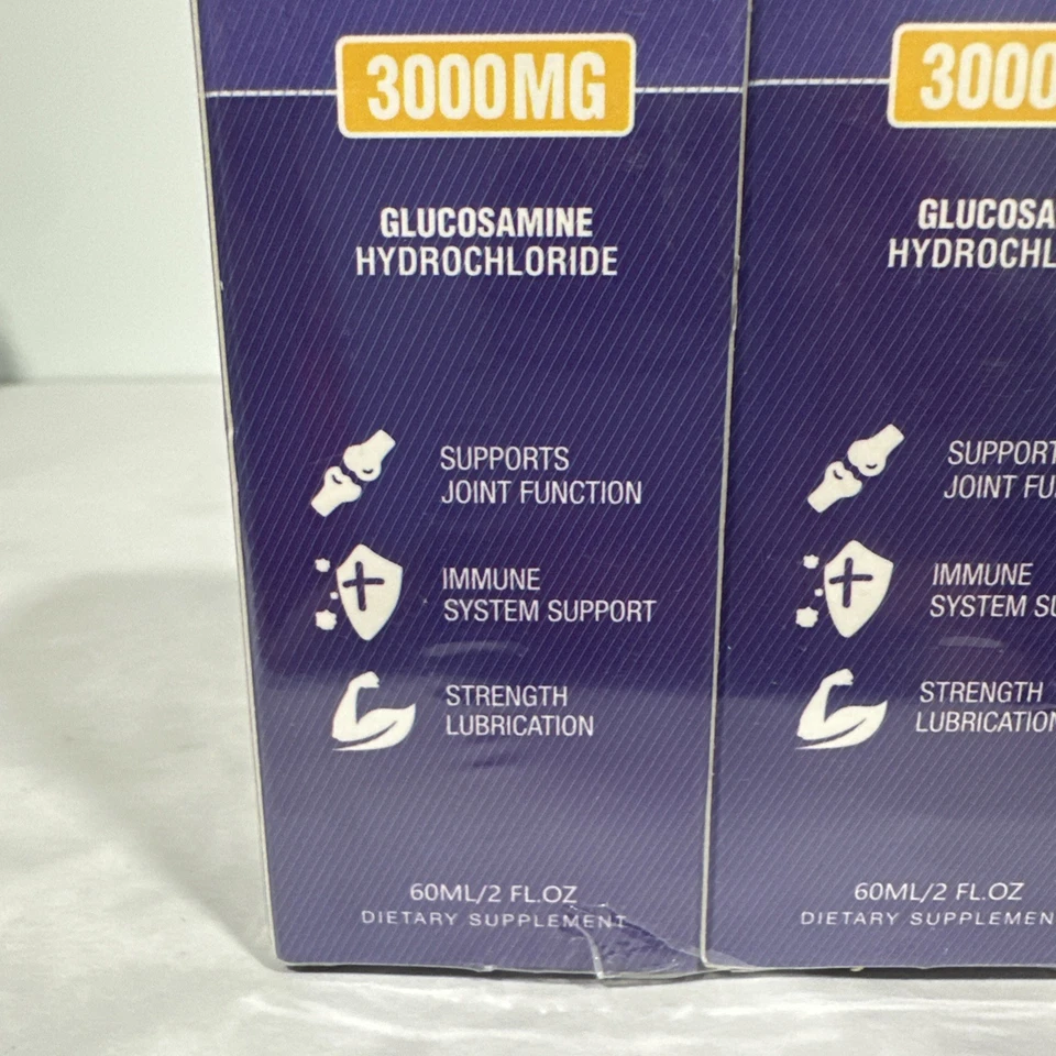 Paquete de 2 gotas de glucosamina condroitina - 3000 mg, 60 ml cada botella, caducidad 10/2026 Foto 2 de 4