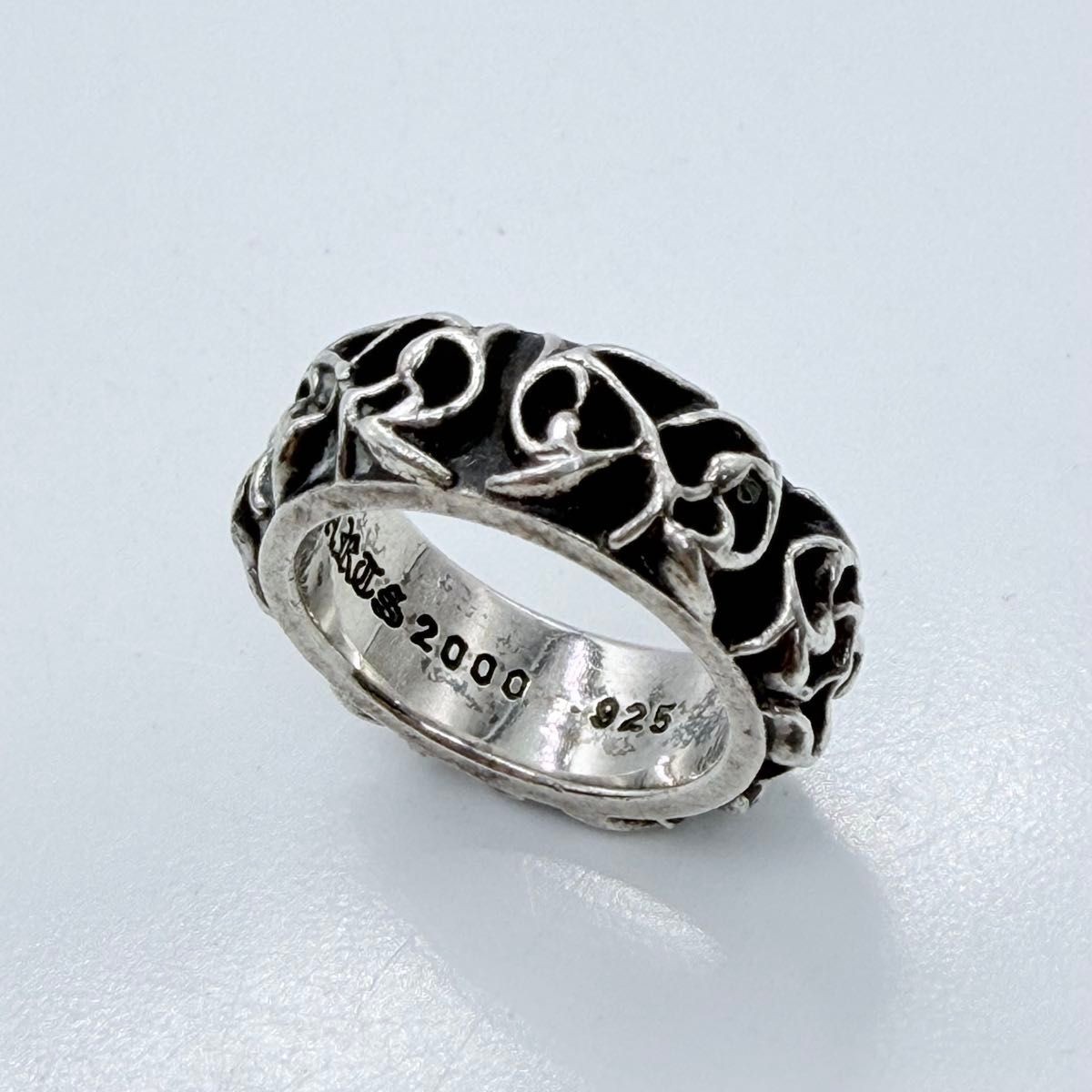 CHROME HEARTS ETERNITY VINE BAND RING Size 10 Sterling Silve r925 