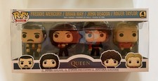 Funko Pop Rocks Queen Paquete de 4 Vinilos Freddie Mercury Brian May John Deacon Roger T