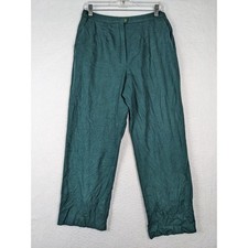 Pendleton Womens Teal Wool Pants Size 12 Classic Made in USA