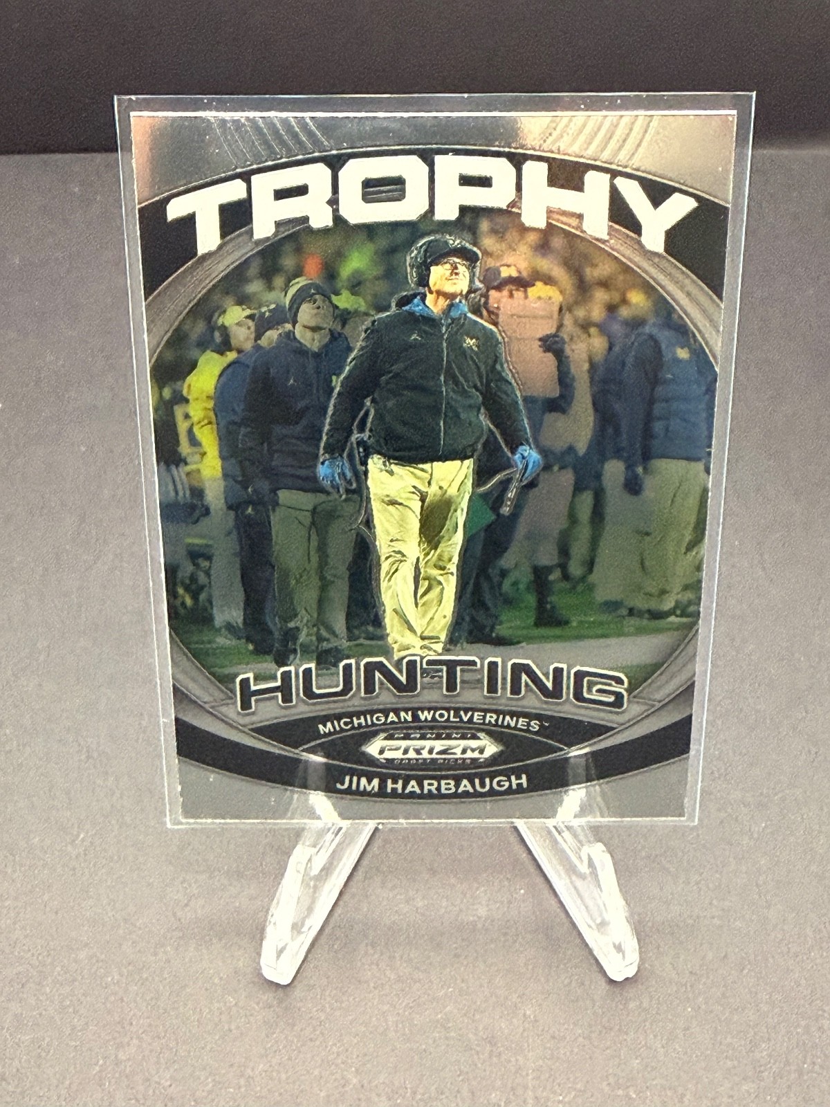 2024 Panini Prizm Draft Picks - Trophy Hunting Jim Harbaugh #TH-JHH