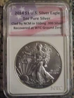 2014 - 1 Oz Silver Eagle One Dollar Coin Uncirculated in Plastic Case