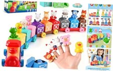 Toddler Toys Farm Animal Train for 1 2 3 Years Old, Counting Matching Sorting