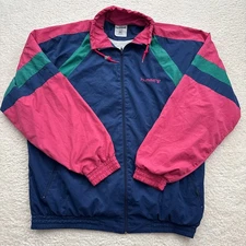 Rare Vintage Hummel Windbreaker Jacket Men's Size XL '90s Streetwear Lined