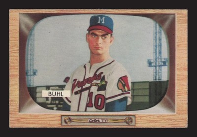 Bob Buhl 1955 Bowman #43 TYW7 btm rt crnr