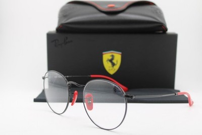 NEW RAY-BAN FERRARI RB3447-VM F028 BLACK RED GUNMETAL AUTHENTIC EYEGLASSES 50-21