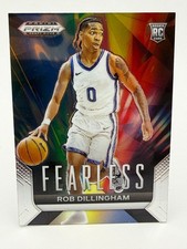 2024 Panini Prizm - Draft Picks - Fearless Rob Dillingham (RC) #7 Timberwolves