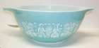 Vintage Pyrex Amish Butterprint Turquoise 442 Cinderella Mixing Bowl 1.5 Qt  EXC